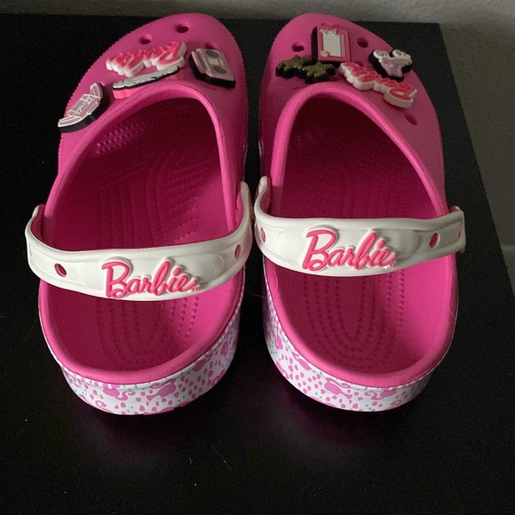 Barbie Adult Hot Pink Crocs with Charms - Picture 6 of 6